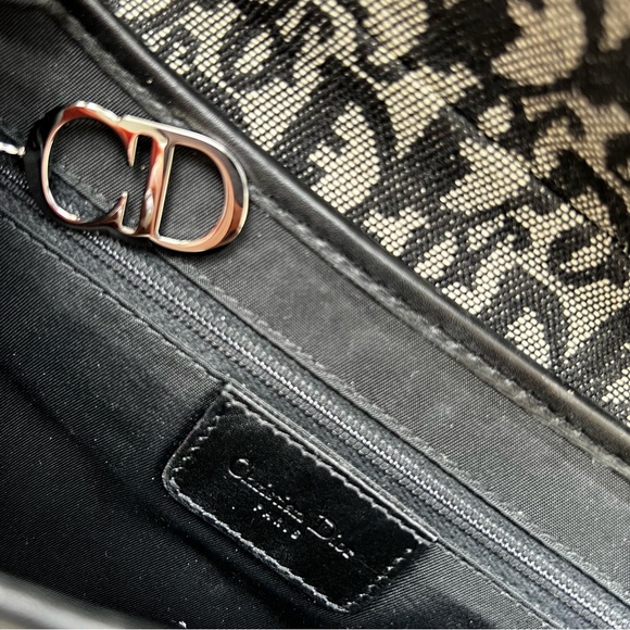 DIOR Vintage Oblique Trotter Saddle Bag - Picture 5 of 13